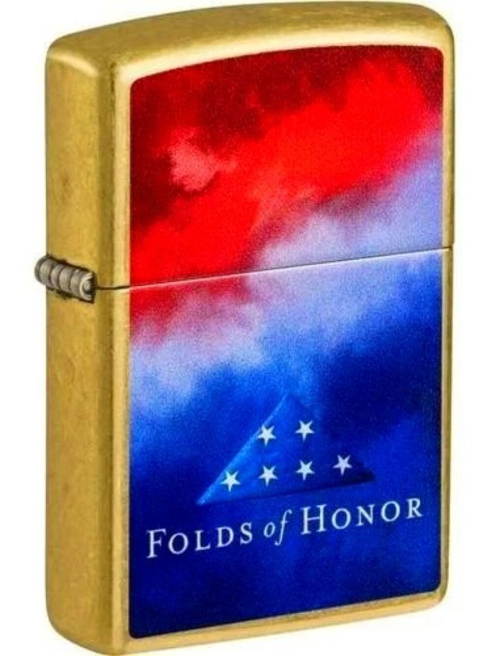 Brass Folds Of Honor Patriotic Flag Zippo Lighter